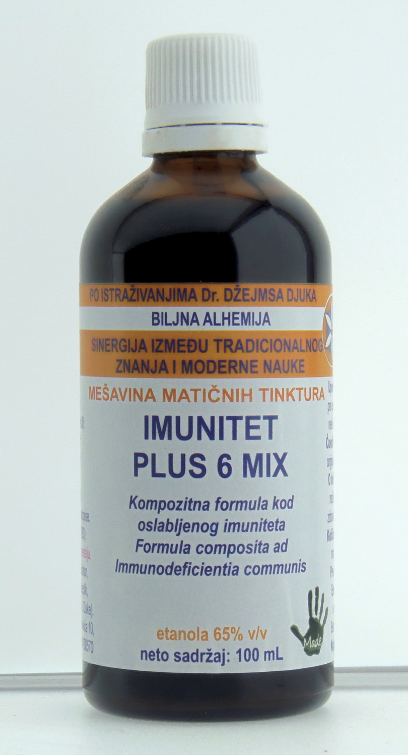 IMUNITET PLUS 6 MIX (Formula composita ad Immunodeficientia communis)