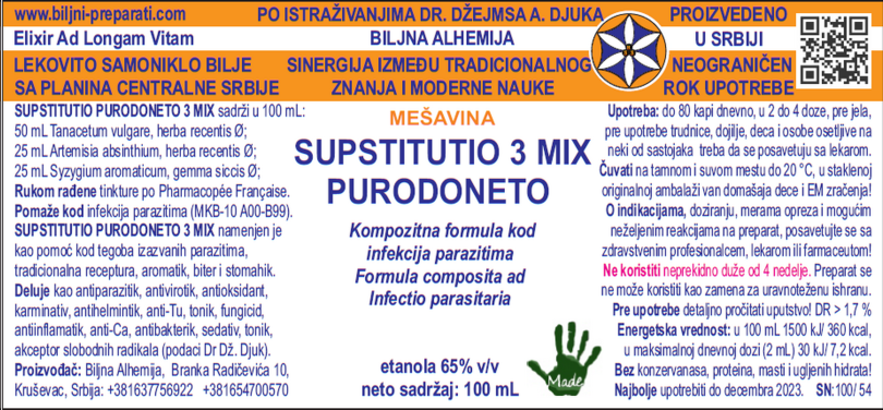 PURODONETO SUPSTITUTIO 3 MIX