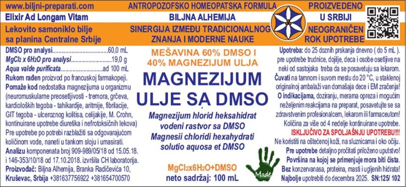 DMSO 60% Magnezijum hlorid 40%